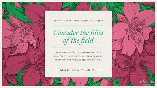 Matthew 6:25-33