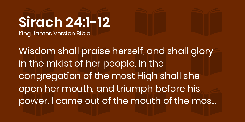 Sirach 24:1-12