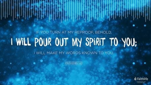Proverbs 1:20-33