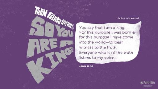 John 18:33-37
